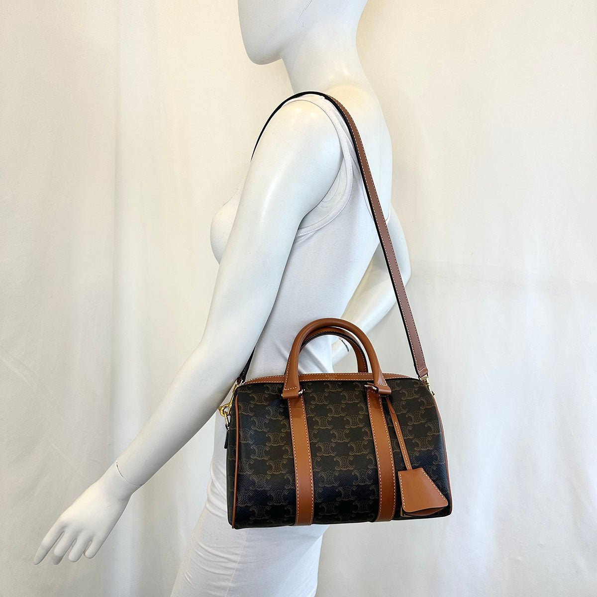 Celine Triomphe Boston Handle Bag - Image 2