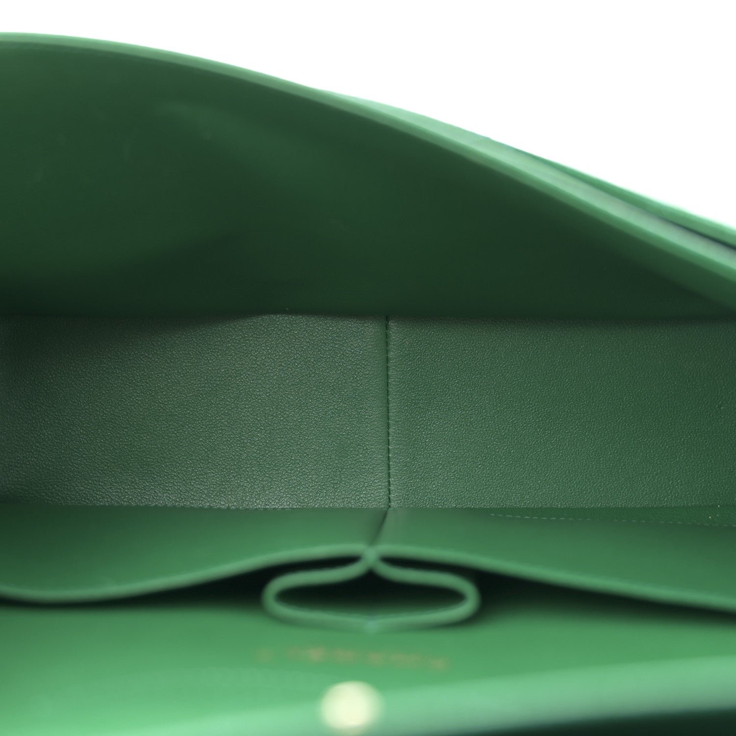 Metallic Caviar Quilted Jumbo Double Flap Green - Image 5