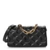 Lambskin Embossed Monogram Pochette Coussin Crossbody Black
