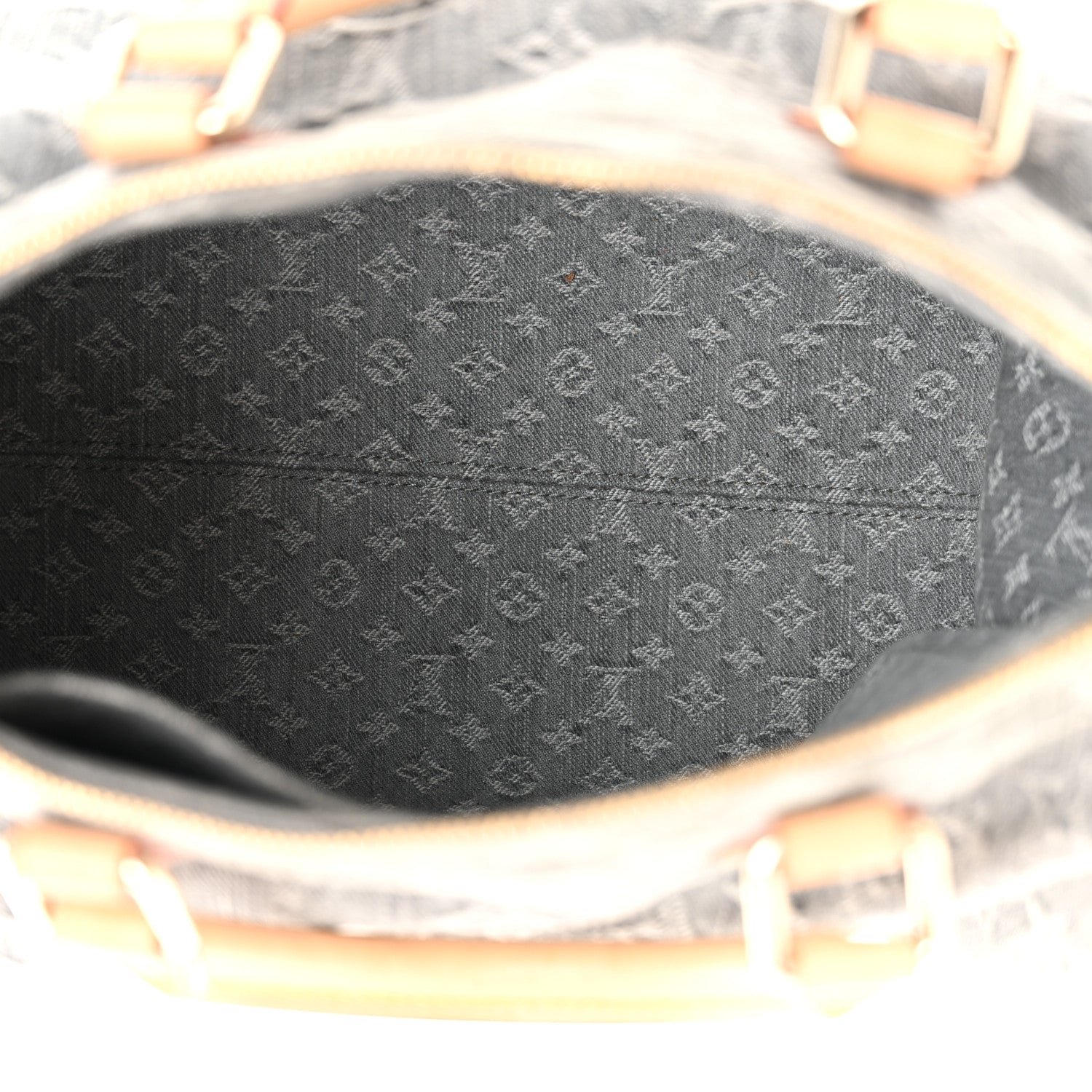 Monogram Denim Speedy Soft 30 Washed Gray - Image 5